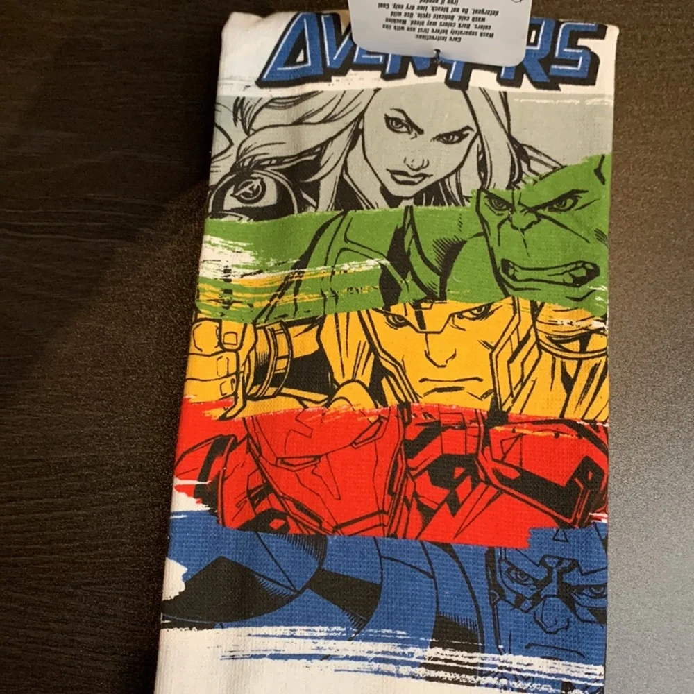 Avengers 2PK Kitchen Towels and Dish Drying Mat